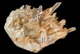 Tangerine Quartz Crystal Cluster - Madagascar #107077-2